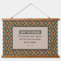 Joel 2:21 Do Not Be Afraid Retro Pattern
