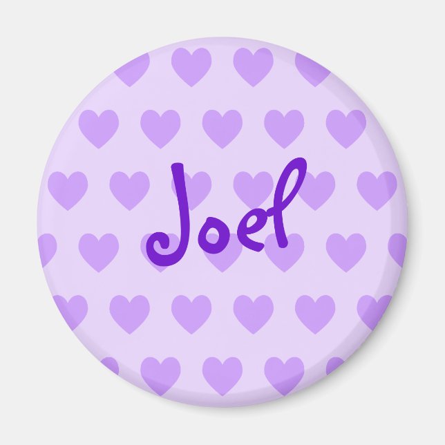 Joel in Purple Magnet (Front)