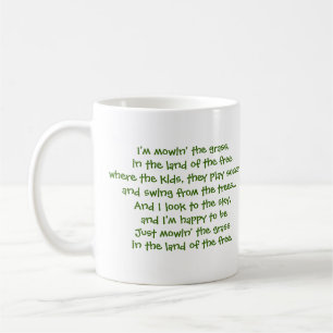 Joel J Mug with Lawnmower Lyrics!