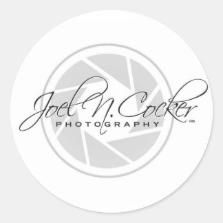 Joel N. Cocker Photography Logo Classic Round Sticker