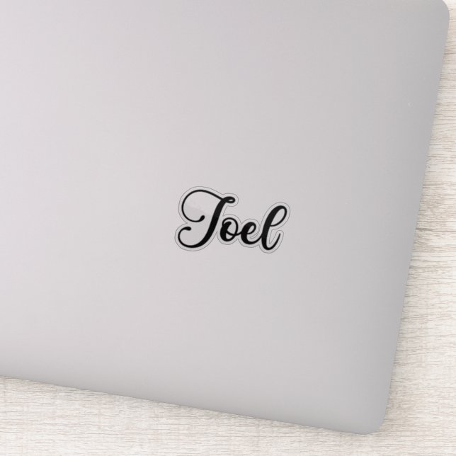 Joel Name - Handwritten Calligraphy (Detail)