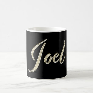 Joel Name whitegold Tasse Teetasse Kaffetasse Coffee Mug