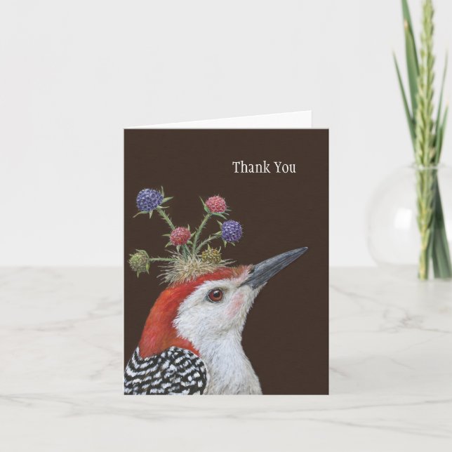 Joel the woodpecker thank you card (Front)