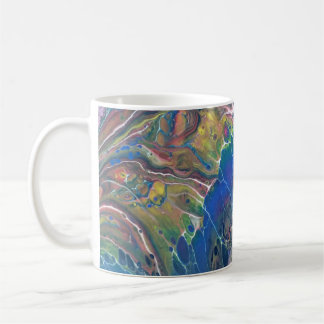 Joe's Abstract Art - Blue Butterfly - Coffee Cups