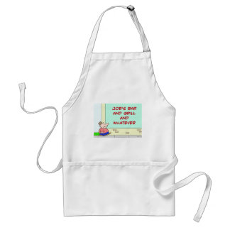 joes bar and grill and whatever standard apron