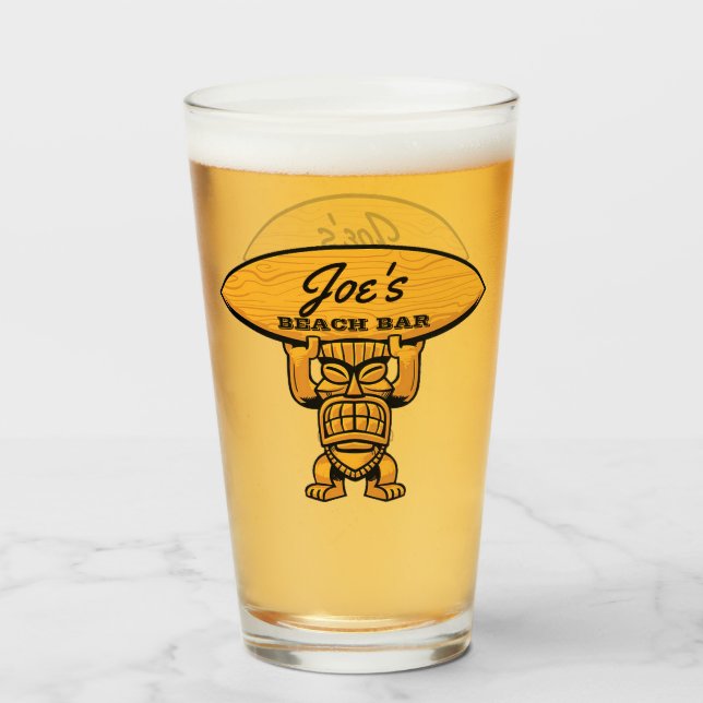 Joe's Beach Bar Glass (Front Filled)