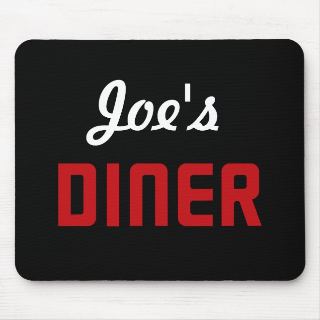 Joe's Diner Mouse Mat (Front)