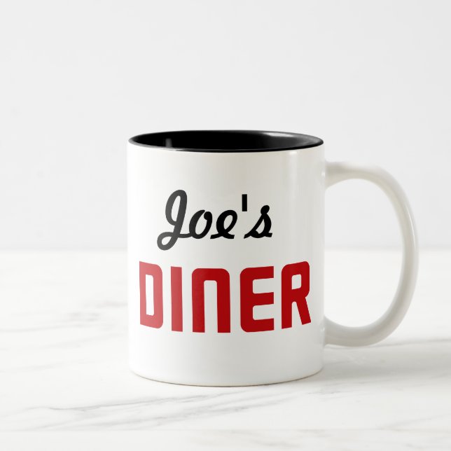 Joe's Diner Two-Tone Coffee Mug (Right)