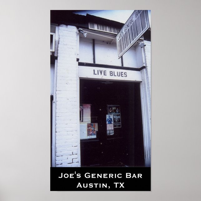Joe's Generic Bar poster (Front)