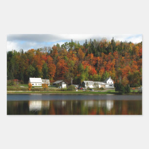 Joe's Pond - Danville, Vermont Rectangular Sticker