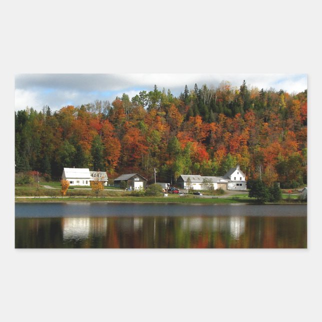Joe's Pond - Danville, Vermont Rectangular Sticker (Front)