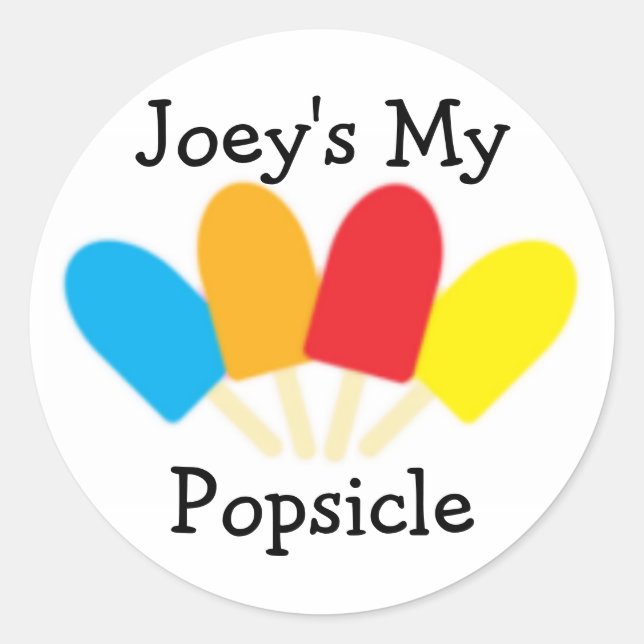 Joey's My Popsicle Sticker (Front)