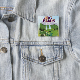 Jog Falls,Jog Falls,Sagara taluk of Karnataka 15 Cm Square Badge
