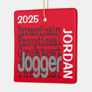 Jogger Extraordinaire CUSTOM Ceramic Ornament