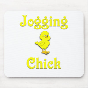 Jogging Chick Mouse Mat