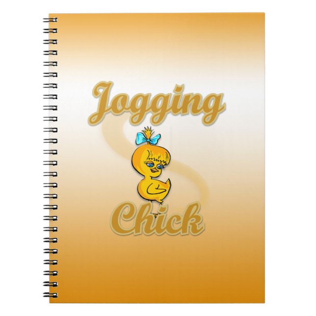 Jogging Chick  Notebook (Front)