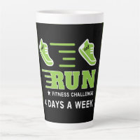 Jogging Get Fit Motivational Support Mug Throw Pil