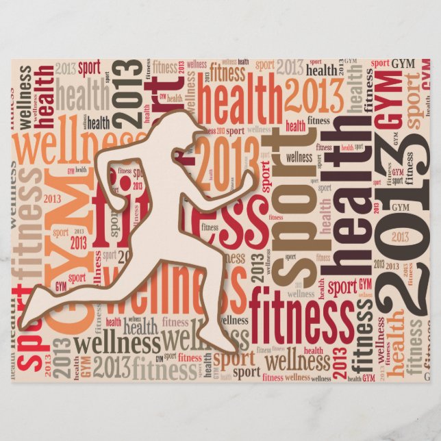 Jogging girl flyer (Front)