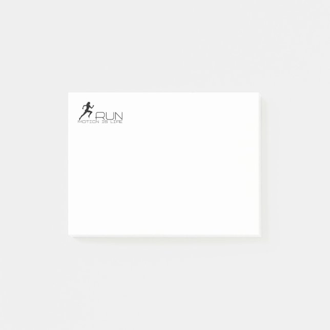 Jogging girl post-it notes (Front)