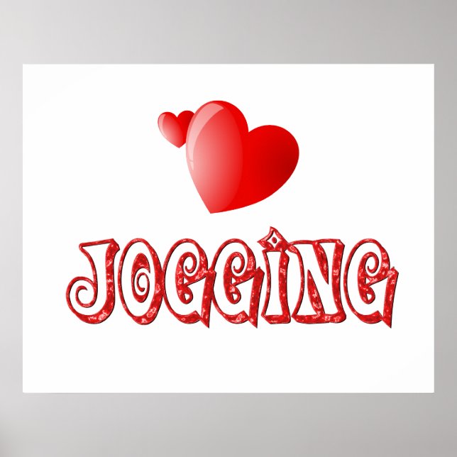 Jogging Hearts Poster (Front)