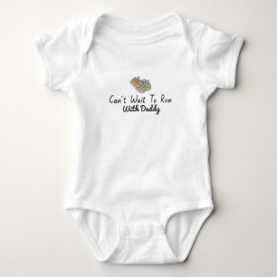 Jogging Mum - Can't Wait to Run with Daddy Running Baby Bodysuit