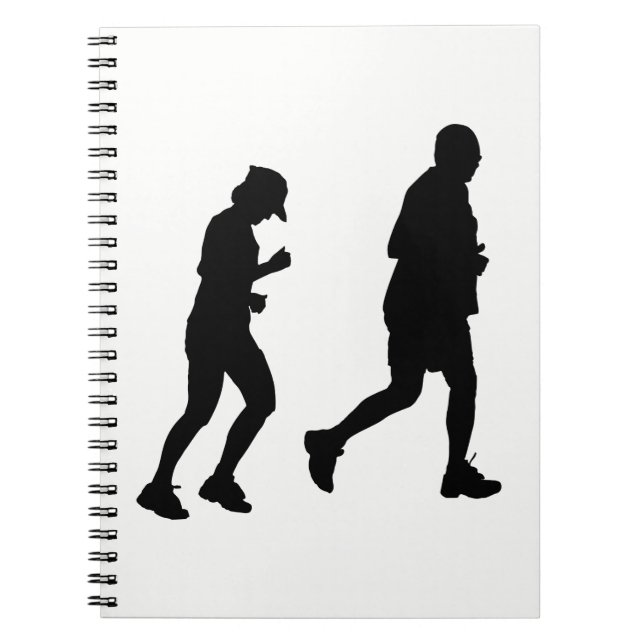 Jogging Silhouette Notebook (Front)