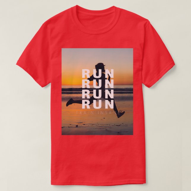 jogging sport Heart rate and calorie consumption a T-Shirt (Design Front)