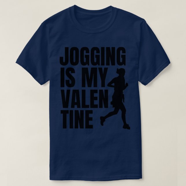 Jogging Valentinex27s Day Jogger Sport Fitness Gif T-Shirt (Design Front)