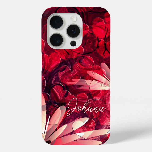 Johana - Exciting Red Shades And Your Custom Name  Case-Mate iPhone Case (Back)