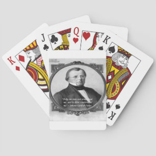 Johann Fichte "Misunderstood" Quote Playing Cards