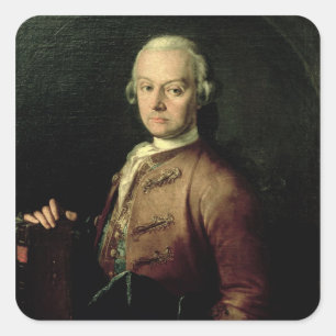 Johann Georg Leopold Mozart Square Sticker