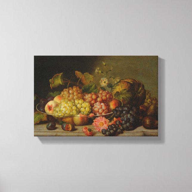 Johann Georg Seitz Vintage Fruit Canvas Print (Front)