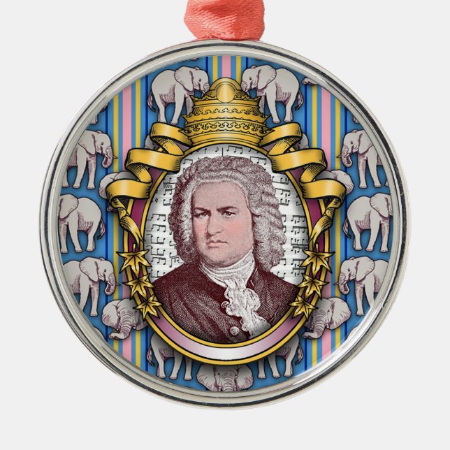 Johann Sebastian BACH Metal Tree Decoration (Front)