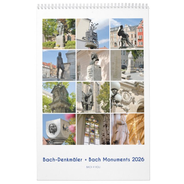 Johann Sebastian Bach Monument, 2026 Calendar (Cover)