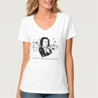 Johann Sebastian Bach Portrait and Bust with Notes