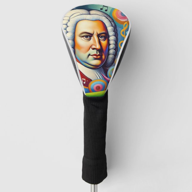 Johann Sebastian Bach Portrait  Golf Head Cover (Front)