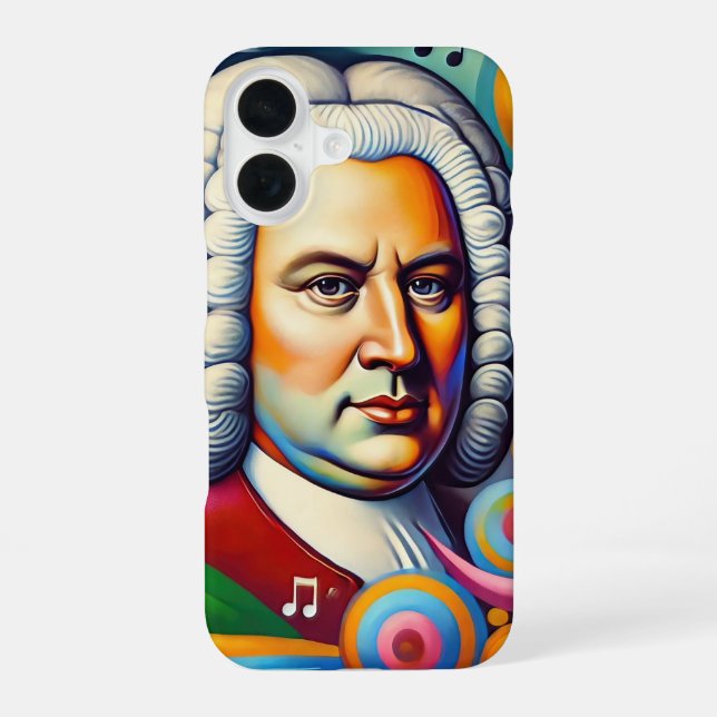Johann Sebastian Bach Portrait  iPhone 16 Case (Back)