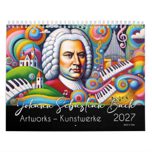 Johann Sebastian Bach Portraits: Artworks Calendar