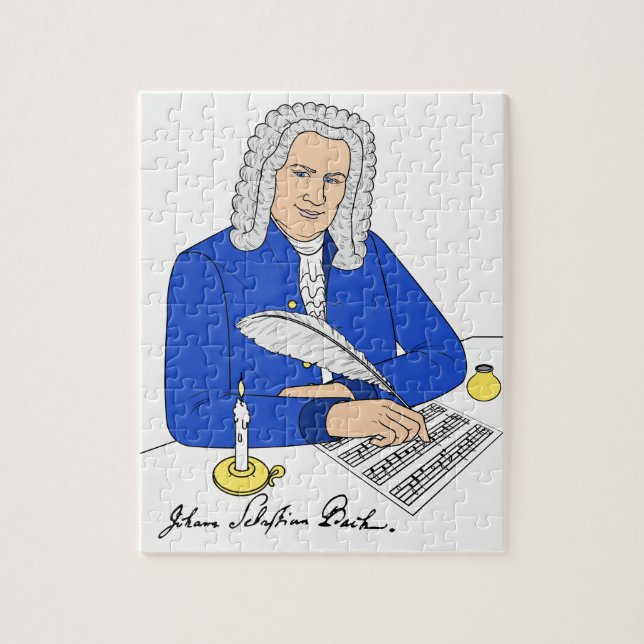 Johann Sebastian Bach Puzzle für Kinder (Vertical)