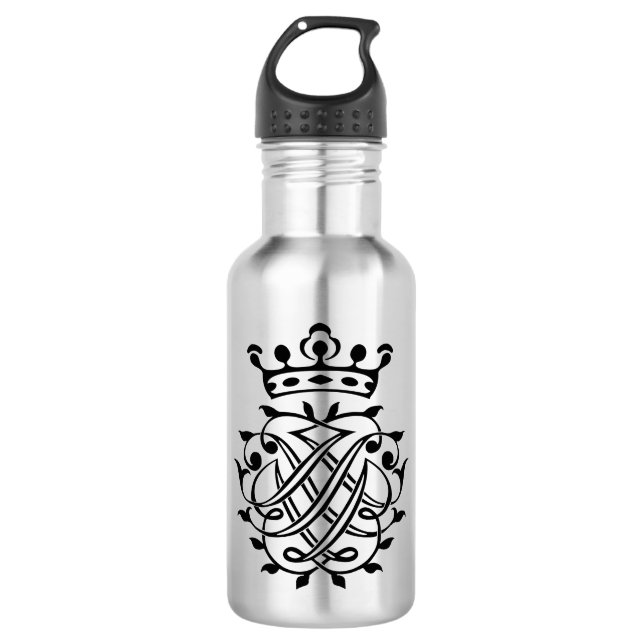 Johann Sebastian Bach Seal Crest Monogram Insignia 532 Ml Water Bottle (Front)