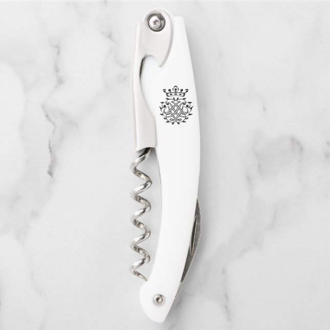 Johann Sebastian Bach Seal Crest Monogram Insignia Corkscrew (Front)
