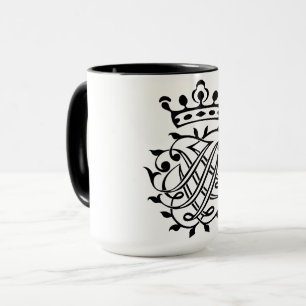 Johann Sebastian Bach Seal Crest Monogram Insignia Mug