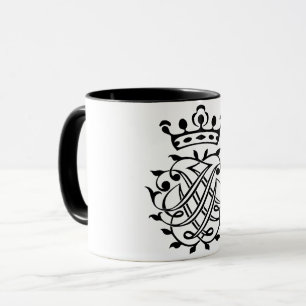 Johann Sebastian Bach Seal Crest Monogram Insignia Mug