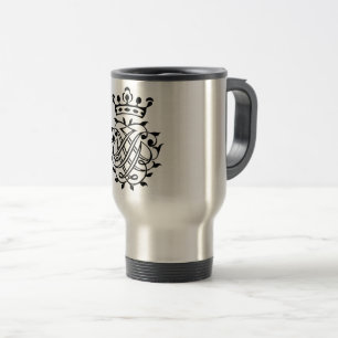 Johann Sebastian Bach Seal Crest Monogram Insignia Travel Mug