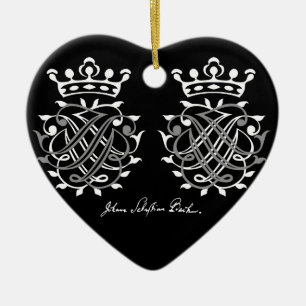 Johann Sebastian Bach Siegel Ceramic Tree Decoration
