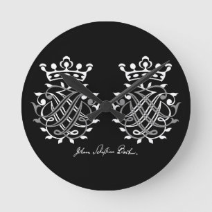 Johann Sebastian Bach Siegel Round Clock