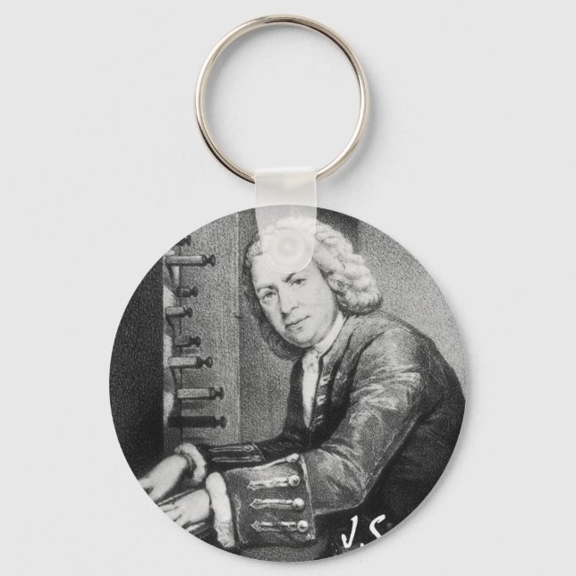 Johann Sebastian Bach Stuff Key Ring (Front)