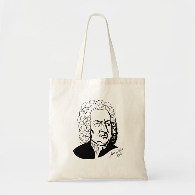 Johann Sebastian Bach Tote Bag (Front)