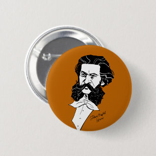 Johann Strauss Jr. 6 Cm Round Badge
