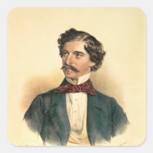 Johann Strauss the Elder Square Sticker